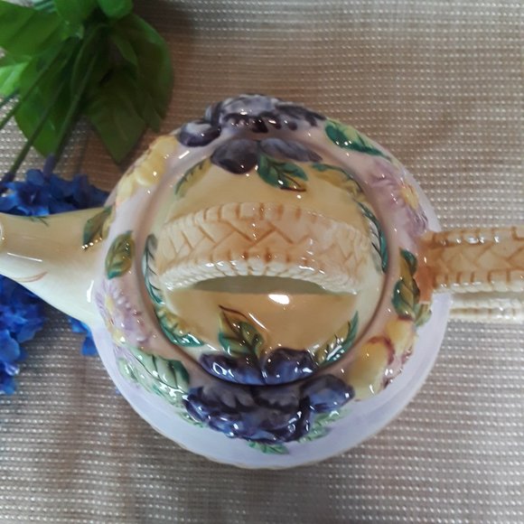 Tracy Porter Cottage Rose Collection Teapot for 1 - Picture 4 of 12